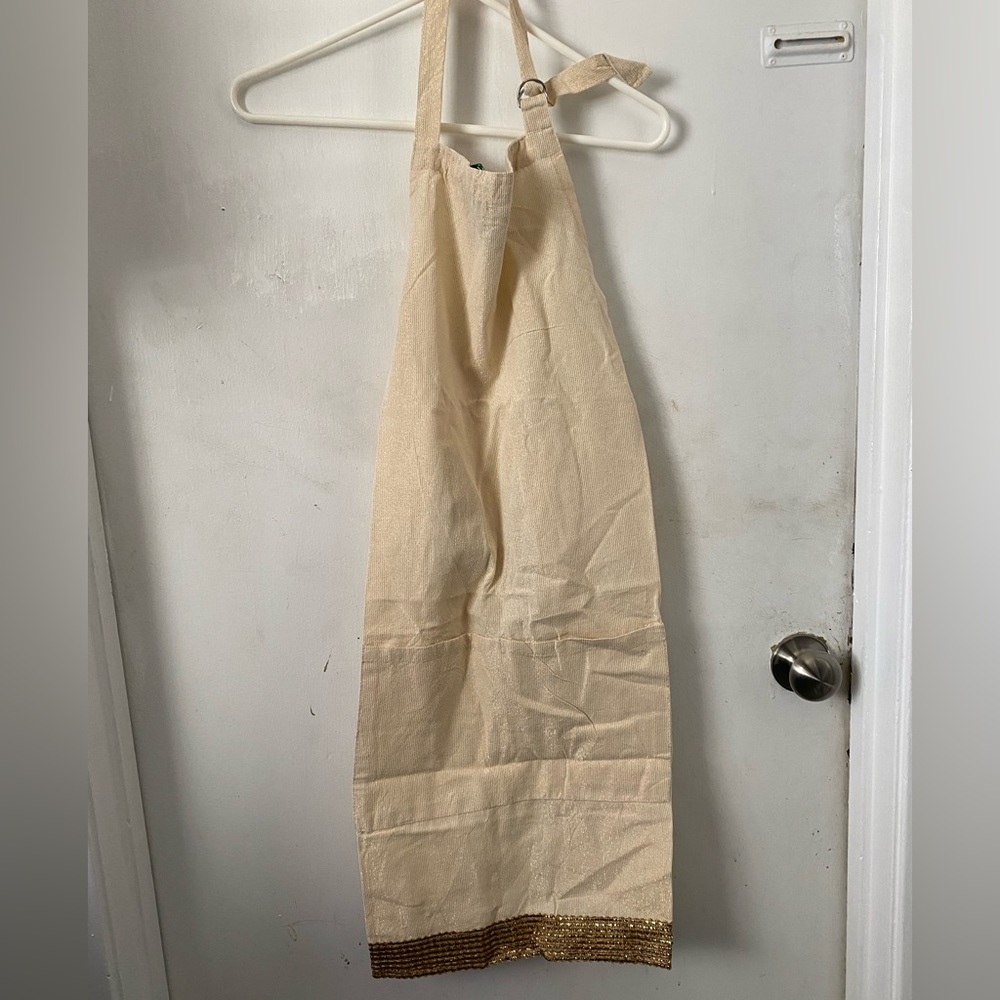 Cotton Shimmer Apron (180)